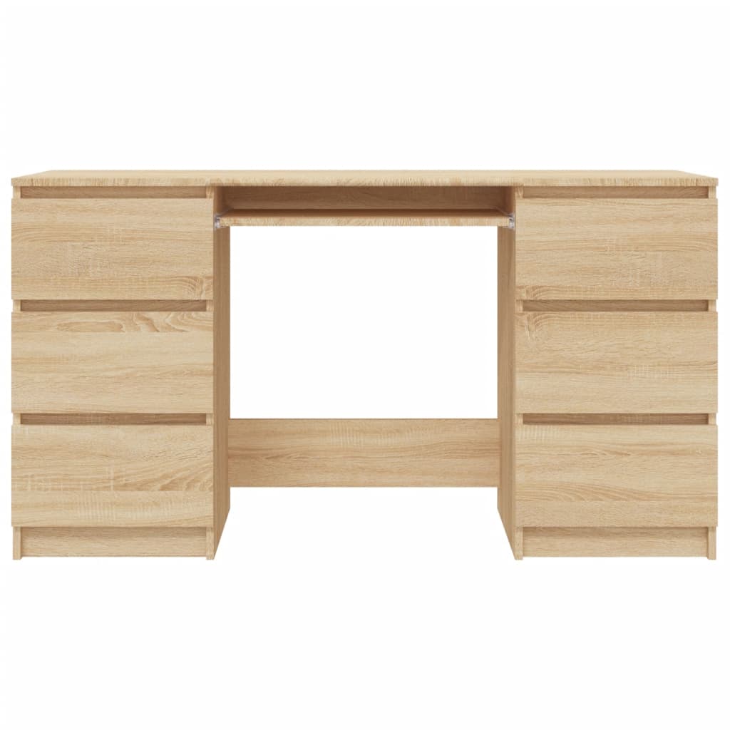 Schreibtisch Sonoma-Eiche 140x50x77 cm Holzwerkstoff