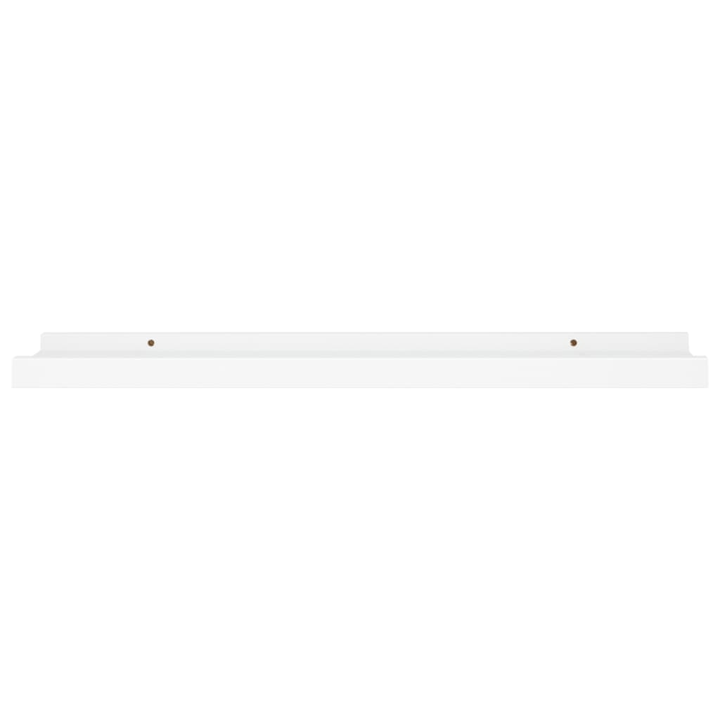 Bilderleisten 2 Stk. Weiß 60x9x3 cm MDF