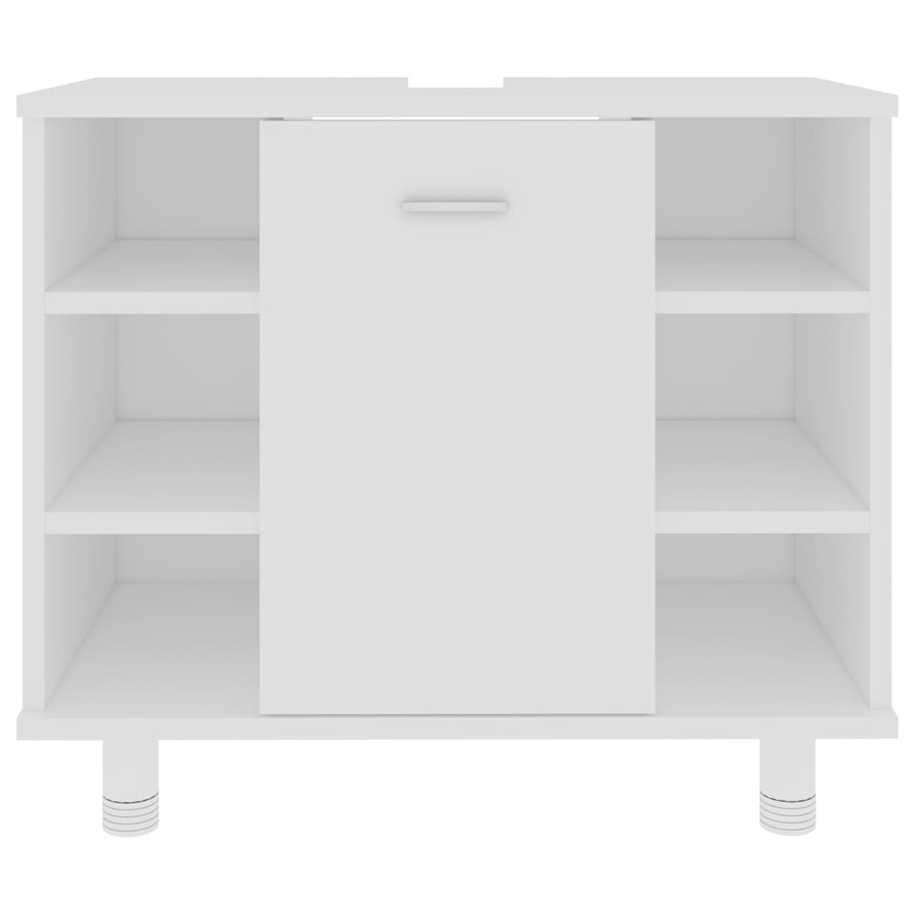Badezimmerschrank Weiß 60x32x53,5 cm Holzwerkstoff