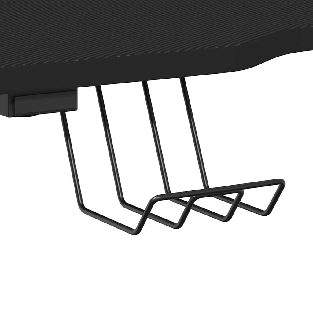 Gaming-Schreibtisch mit ZZ-Gestell Schwarz und Rot 110x60x75 cm
