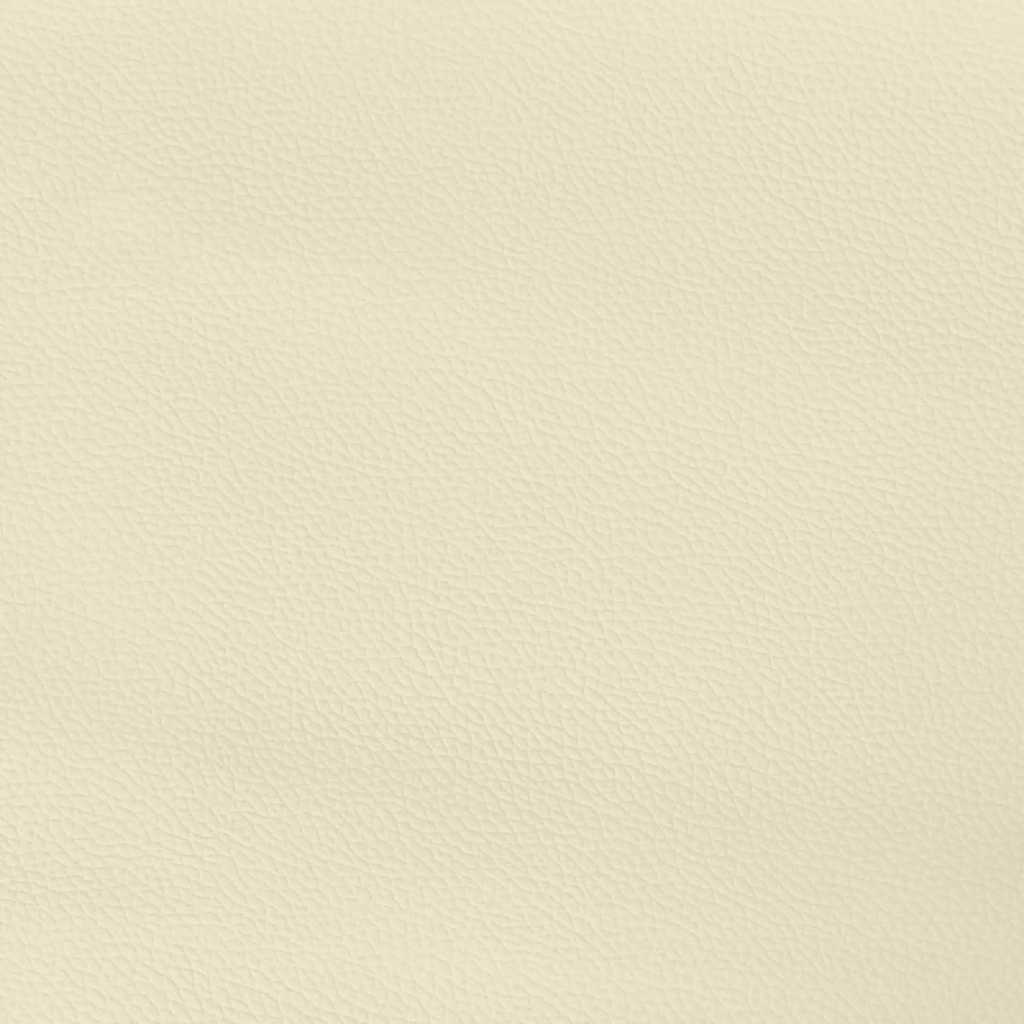 Bettgestell mit Kopfteil ohne Matratze Creme 140x200 cm