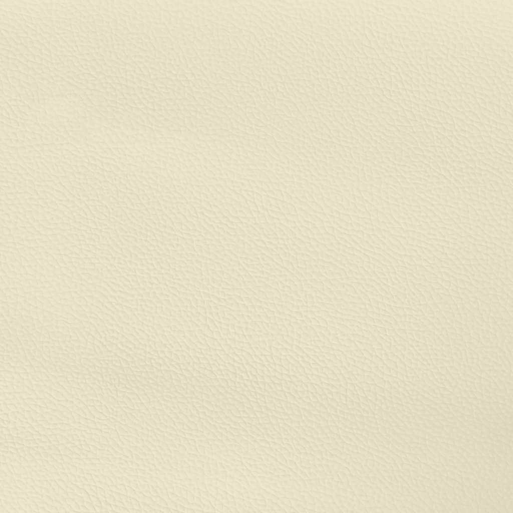 Bettgestell mit Kopfteil ohne Matratze Creme 180x200 cm