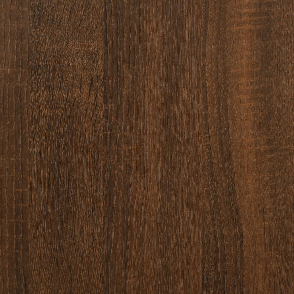 Highboard Braun Eichen-Optik 62x36x121,5 cm Holzwerkstoff
