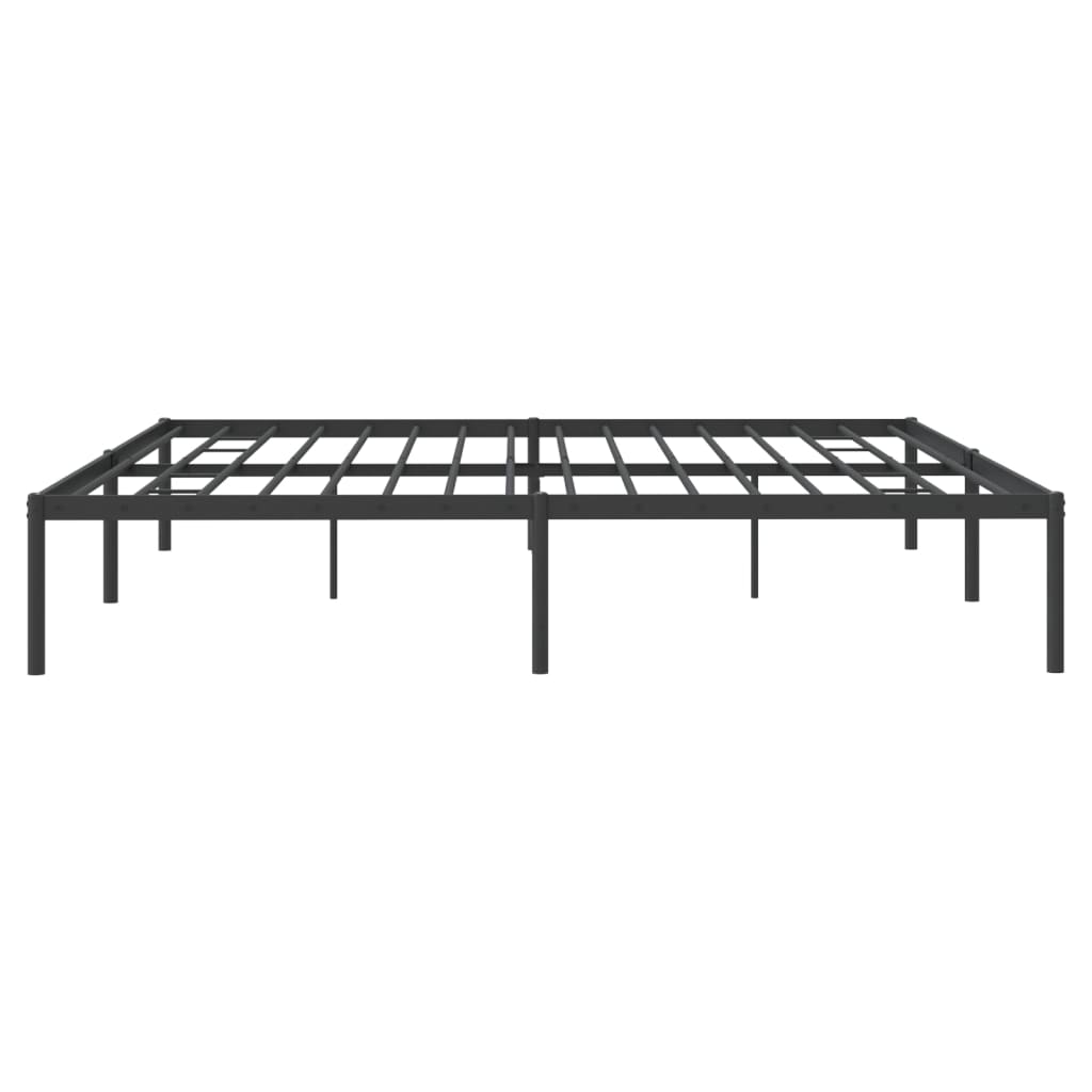 Bettgestell Metall Schwarz 200x200 cm