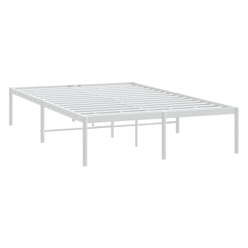 Bettgestell Metall Weiß 120x190 cm