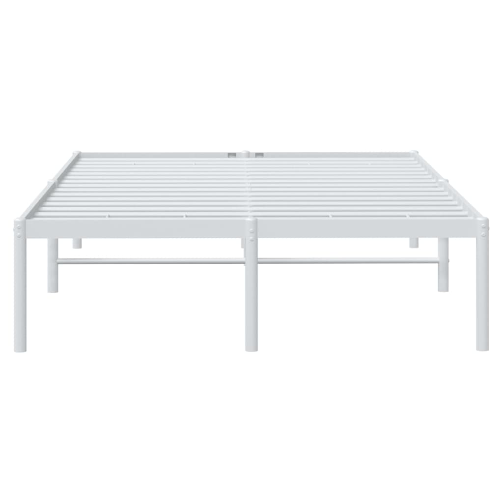 Bettgestell Metall Weiß 120x190 cm