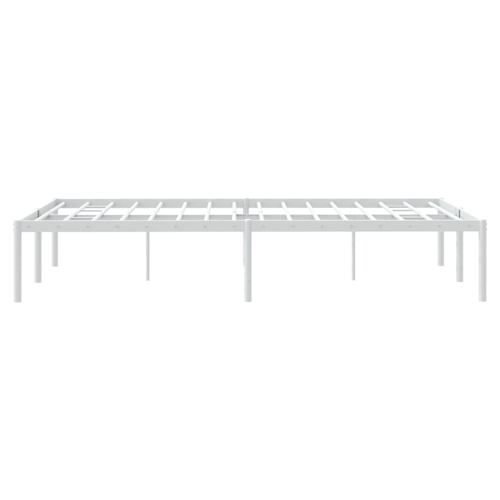 Bettgestell Metall Weiß 120x190 cm