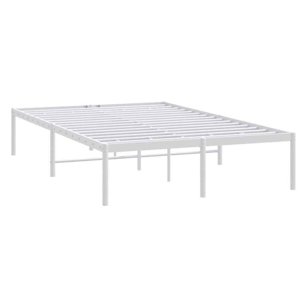 Bettgestell Metall Weiß 120x200 cm