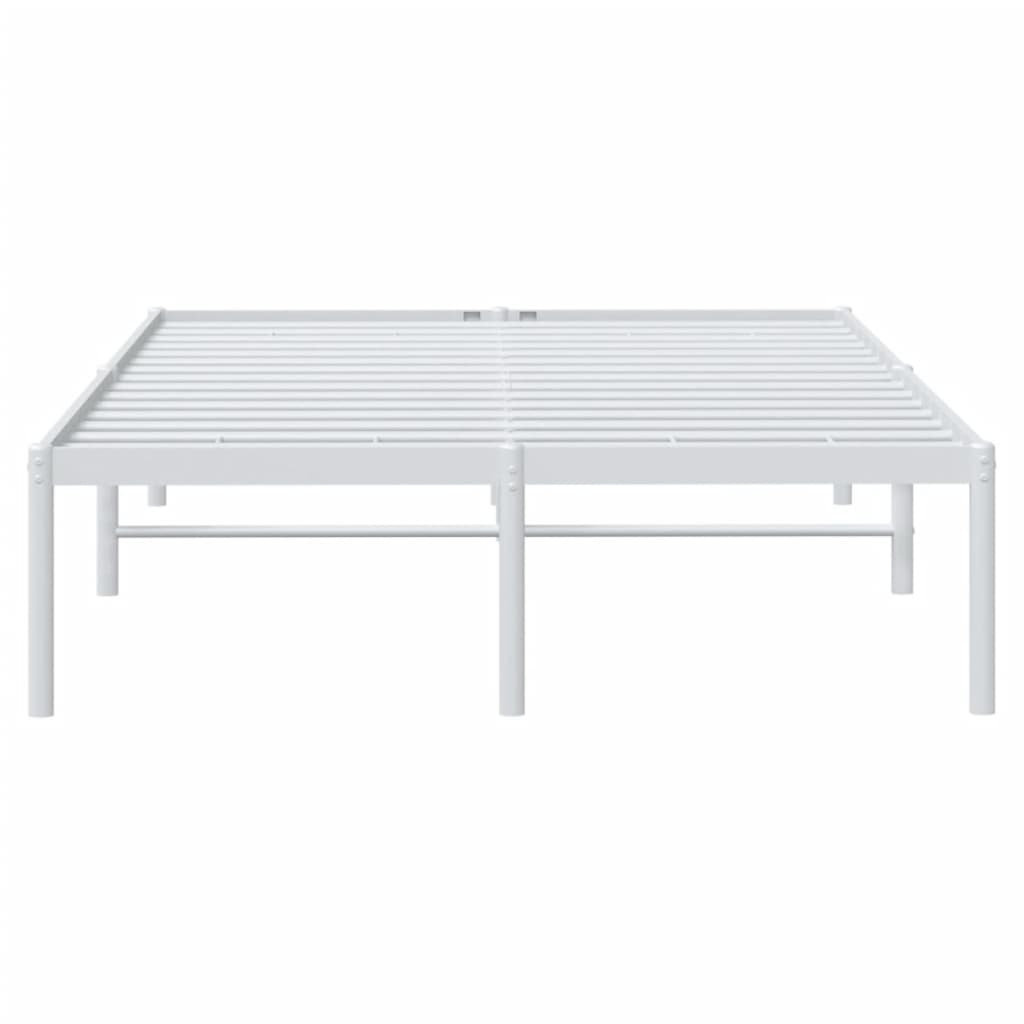 Bettgestell Metall Weiß 120x200 cm