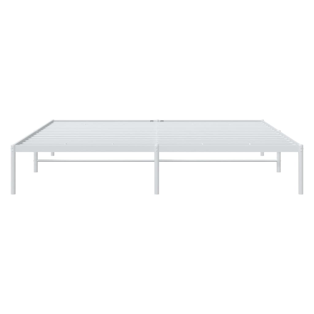 Bettgestell Metall Weiß 180x200 cm