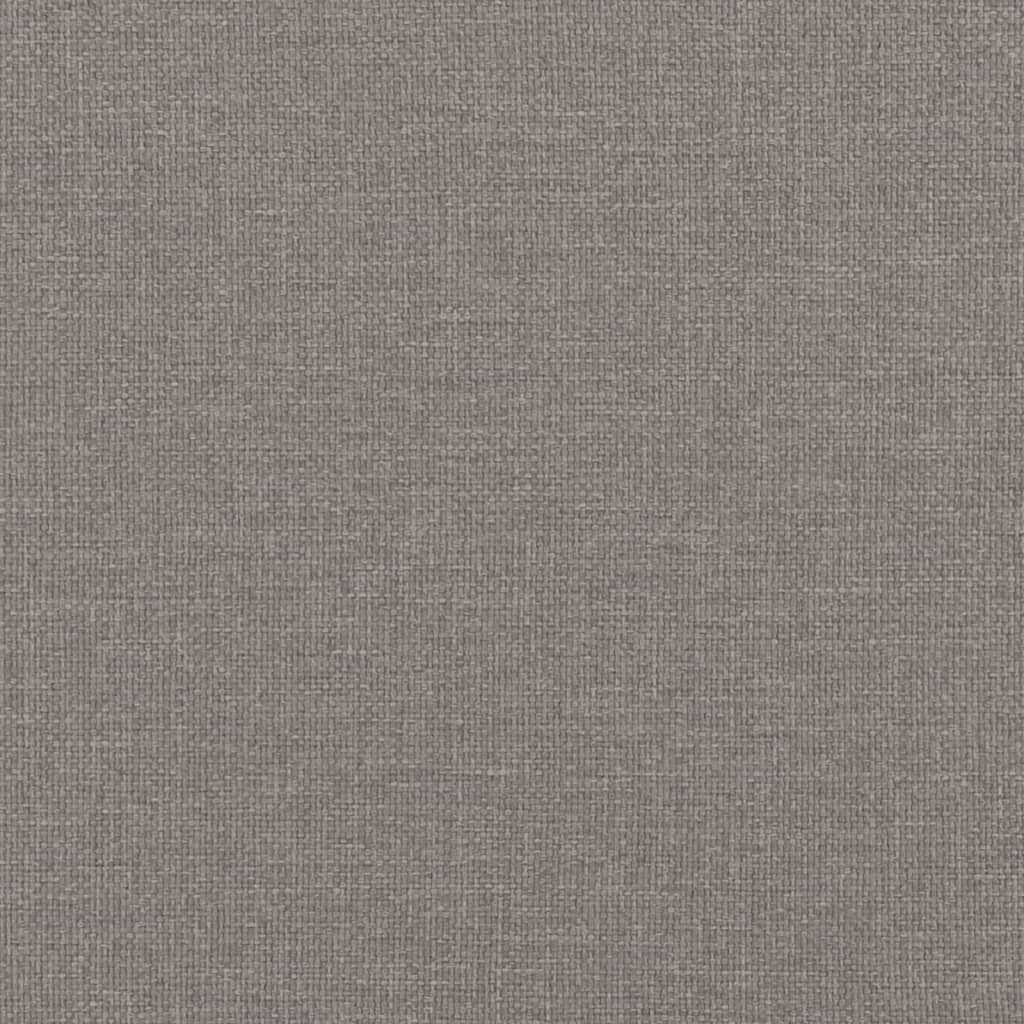 Schlafsofa mit Armlehnen Taupe Stoff