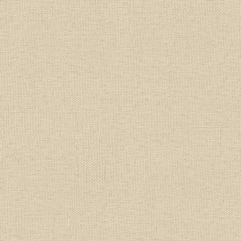 Schlafsofa Creme Stoff