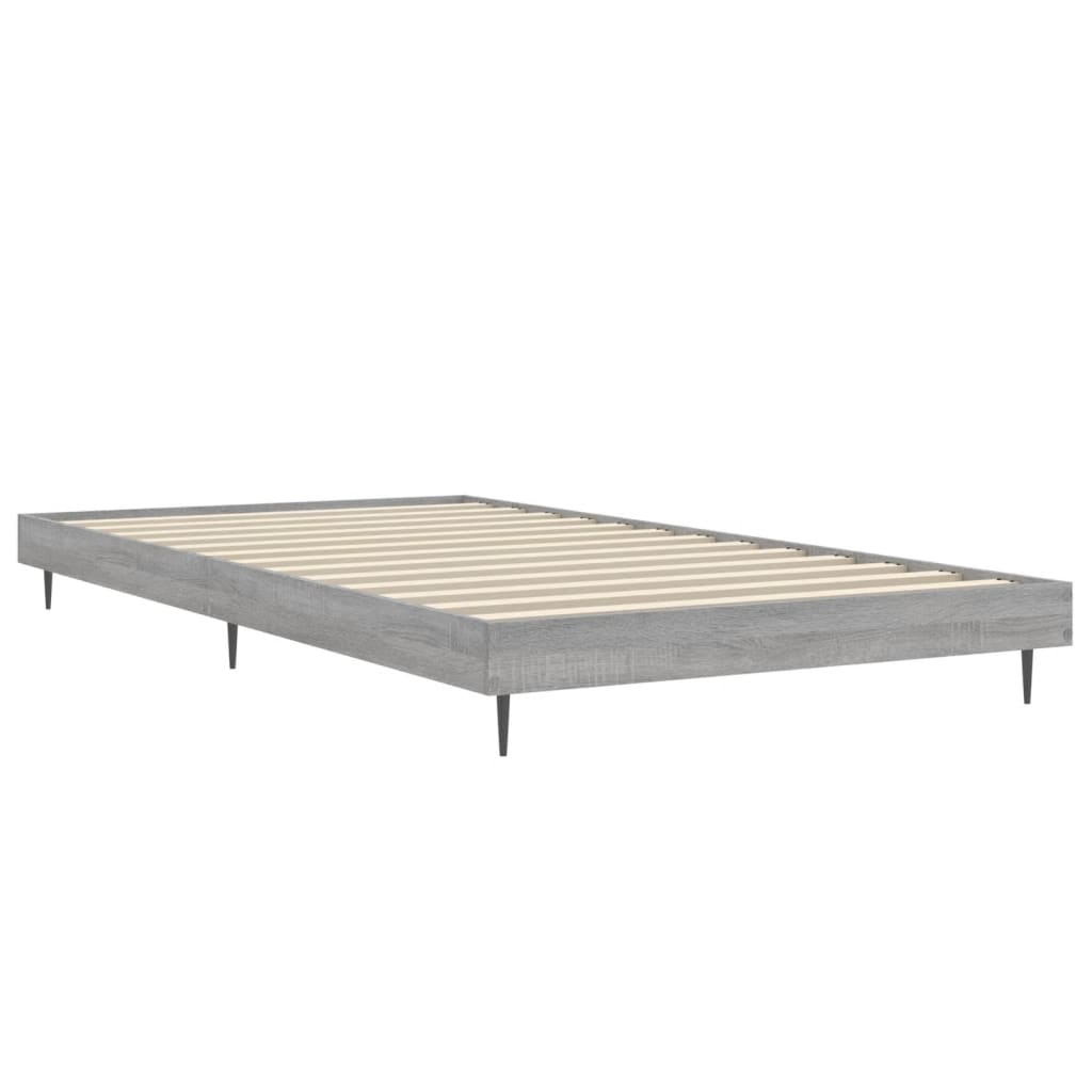 Bettgestell Grau Sonoma 90x190 cm Holzwerkstoff