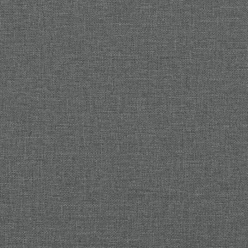 Schlafsofa in L-Form Dunkelgrau 255x140x70 cm Stoff