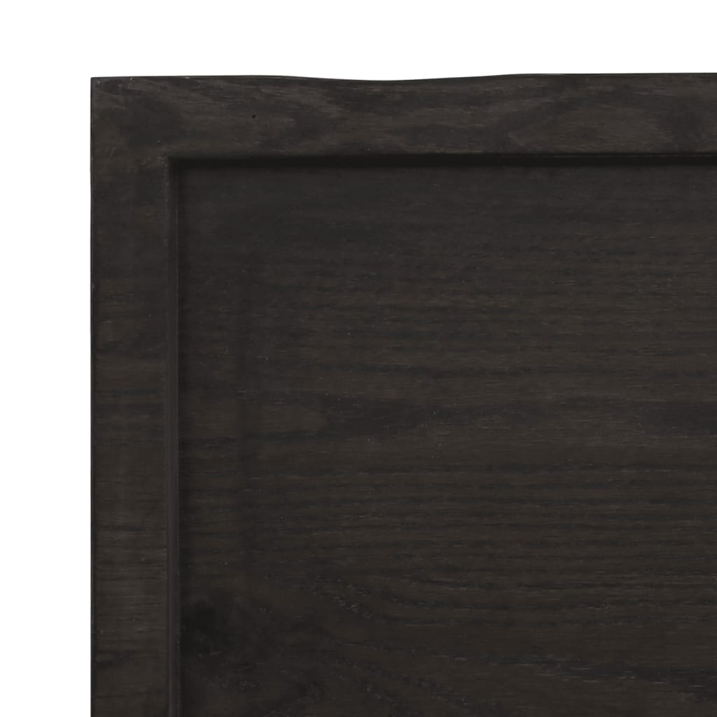 Waschtischplatte Dunkelbraun 120x60x(2-4)cm Massivholz