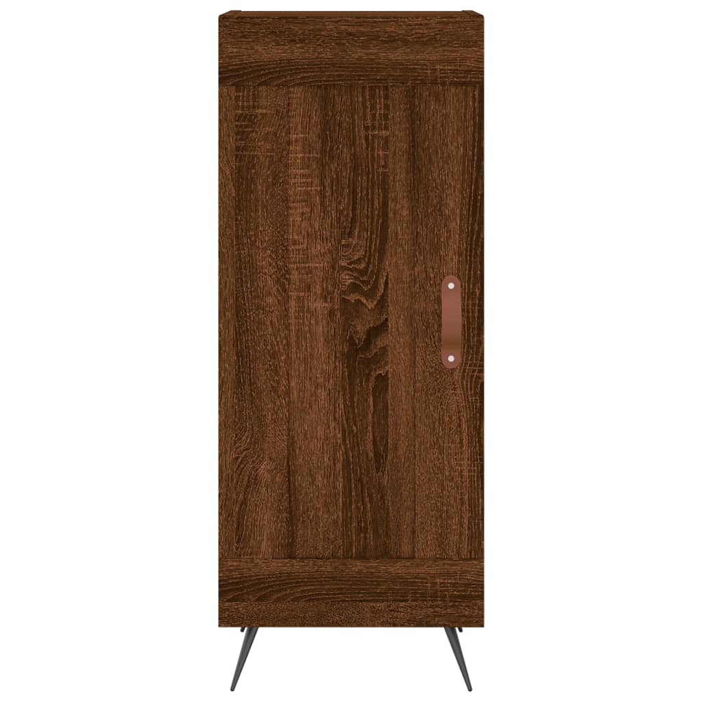 Sideboard Braun Eichen-Optik 34,5x34x90 cm Holzwerkstoff