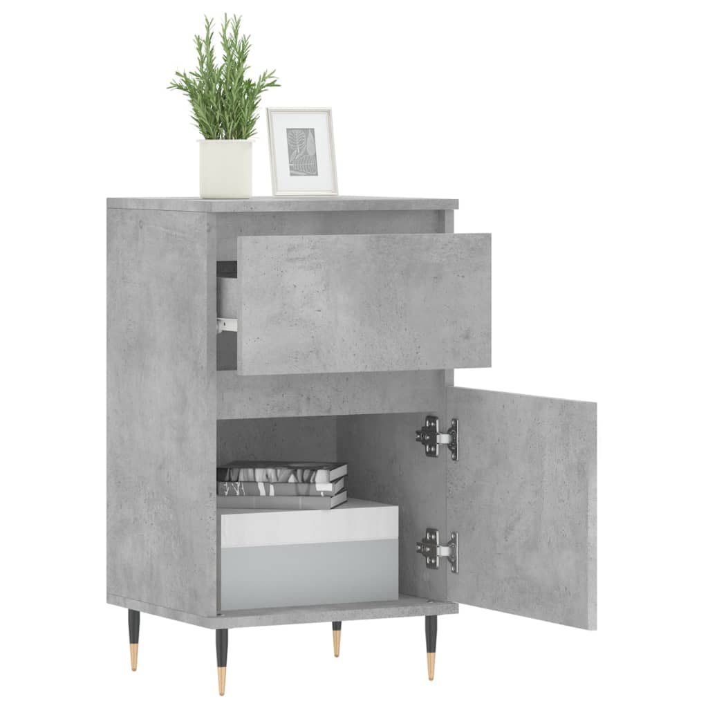 Sideboards 2 Stk. Betongrau 40x35x70 cm Holzwerkstoff