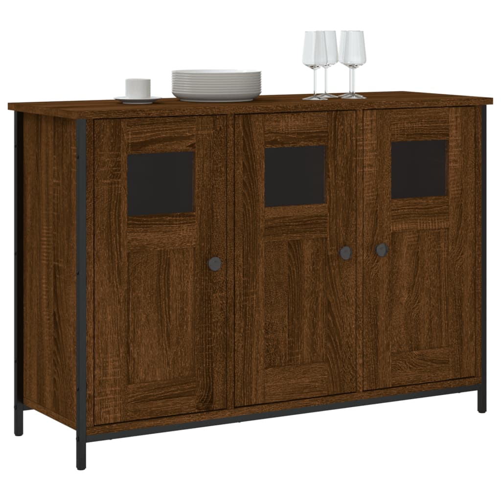 Sideboard Braun Eichen-Optik 100x35x70 cm Holzwerkstoff