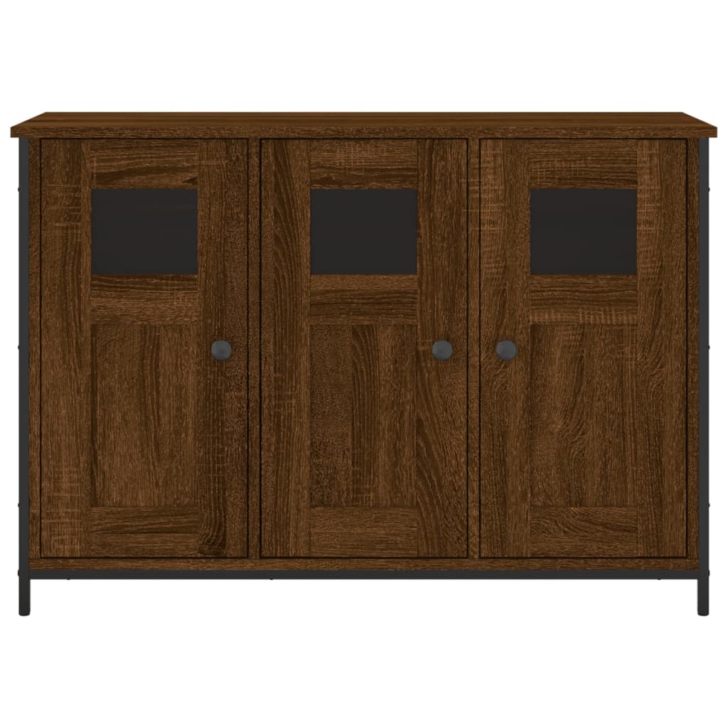 Sideboard Braun Eichen-Optik 100x35x70 cm Holzwerkstoff
