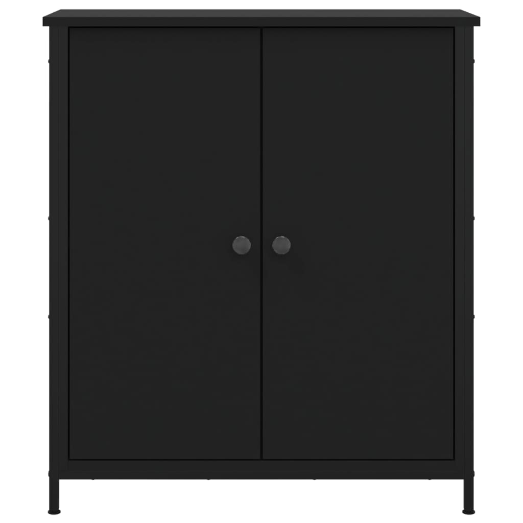 Sideboard Schwarz 70x30x80 cm Holzwerkstoff