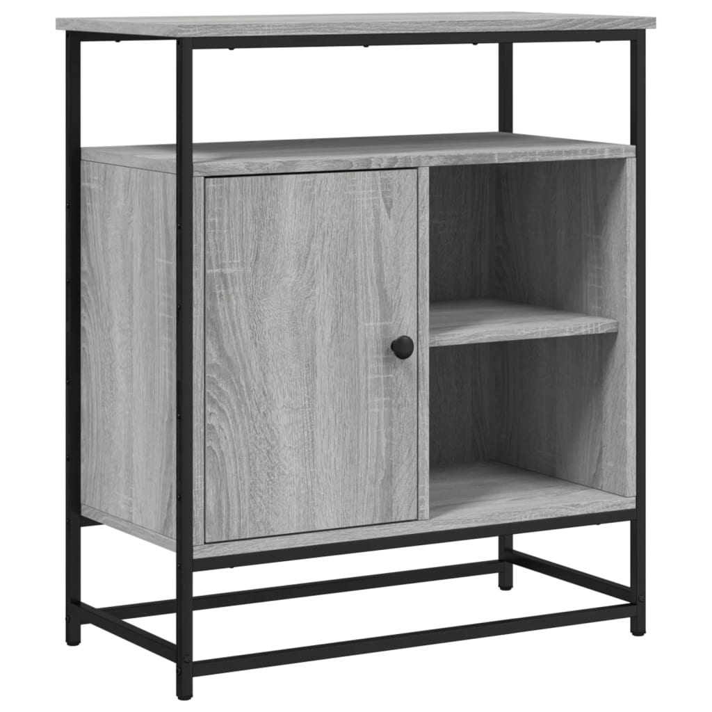 Sideboard Grau Sonoma 69x35x80 cm Holzwerkstoff
