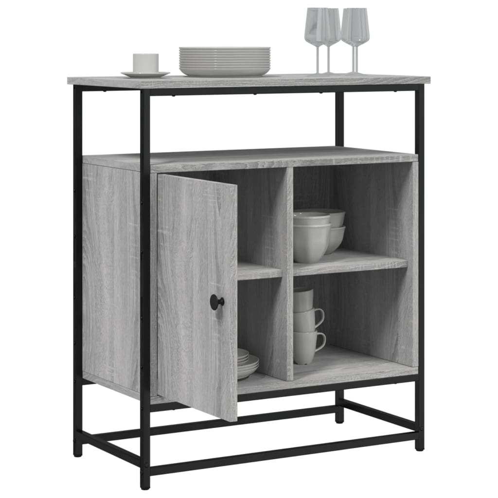 Sideboard Grau Sonoma 69x35x80 cm Holzwerkstoff