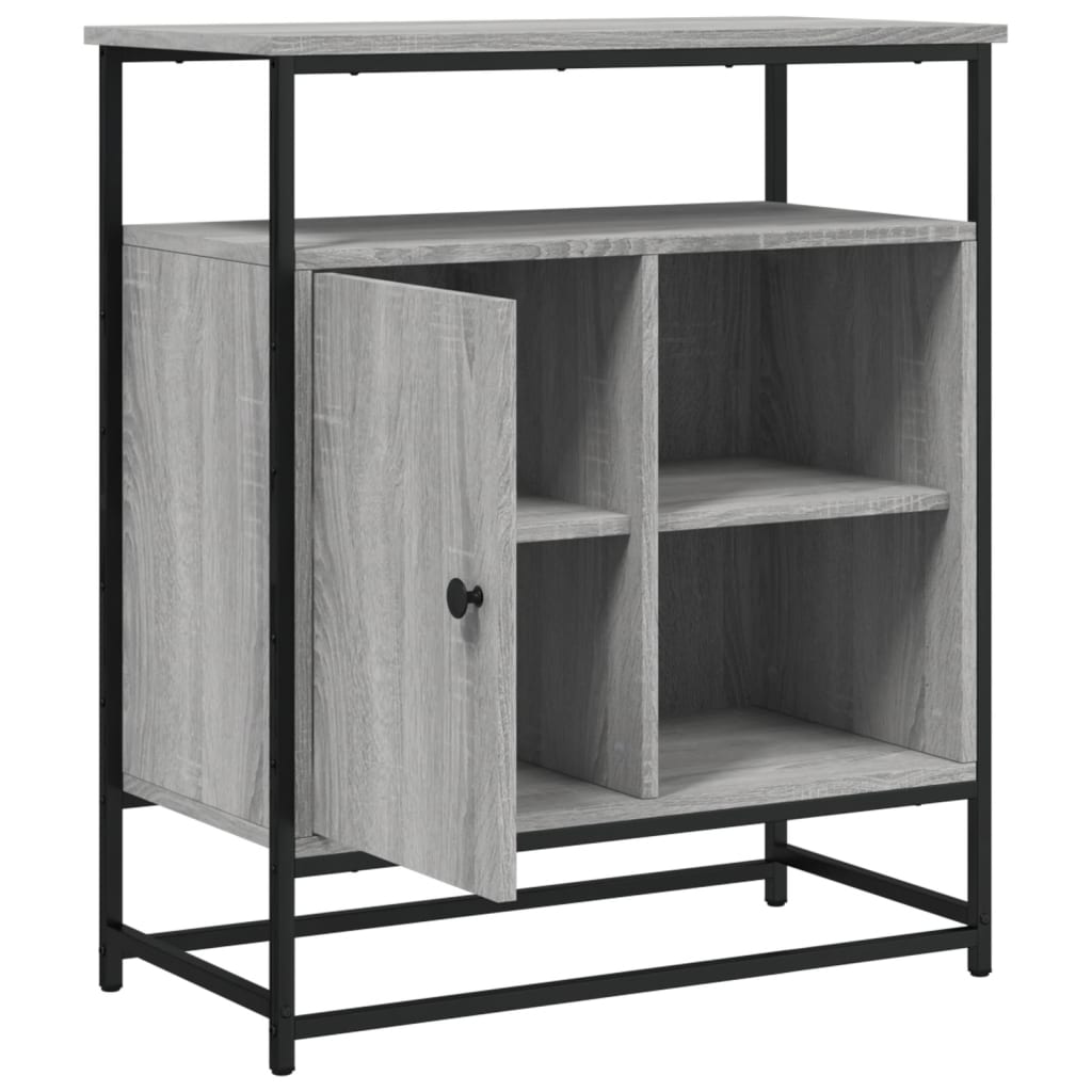 Sideboard Grau Sonoma 69x35x80 cm Holzwerkstoff
