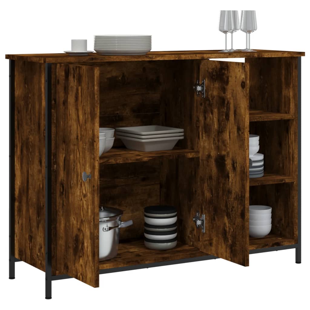 Sideboard Räuchereiche 100x33x75 cm Holzwerkstoff