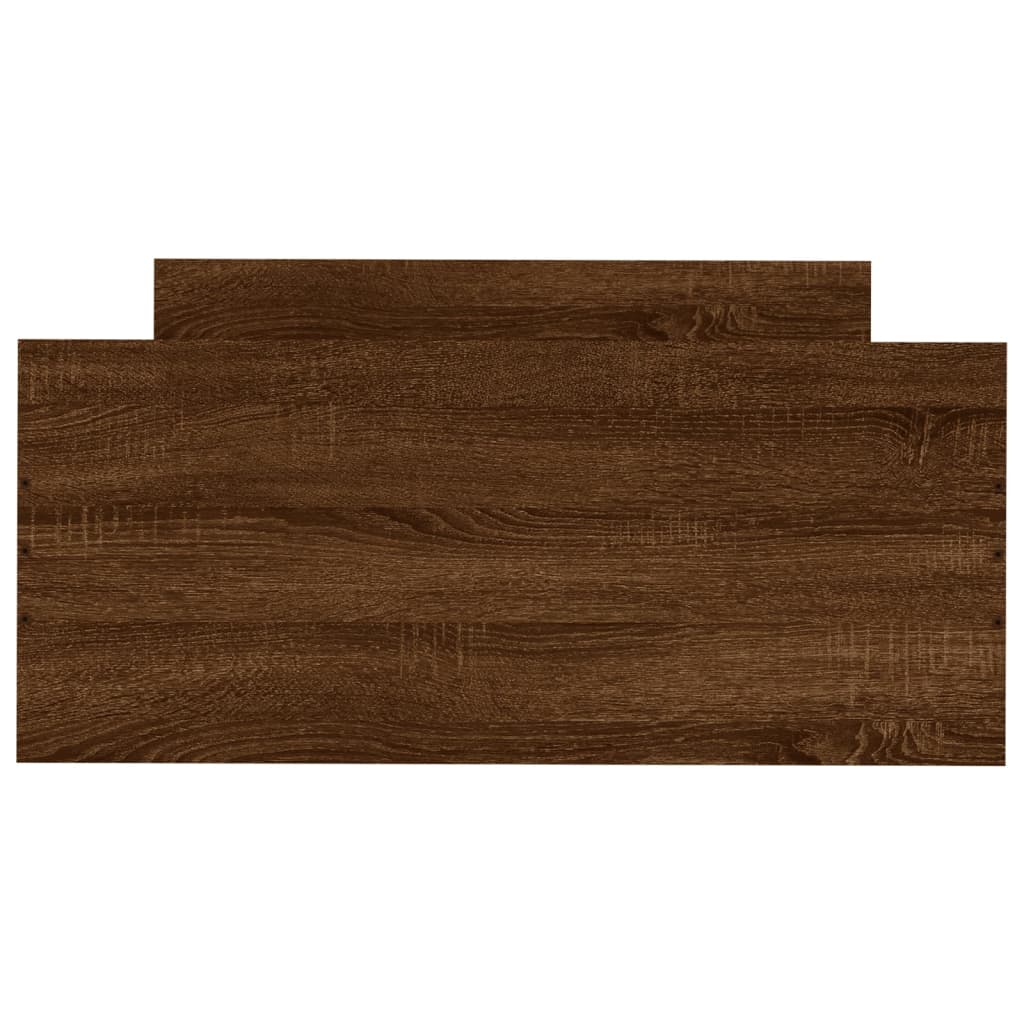 Bettgestell Braun Eichen-Optik 100x200 cm Holzwerkstoff