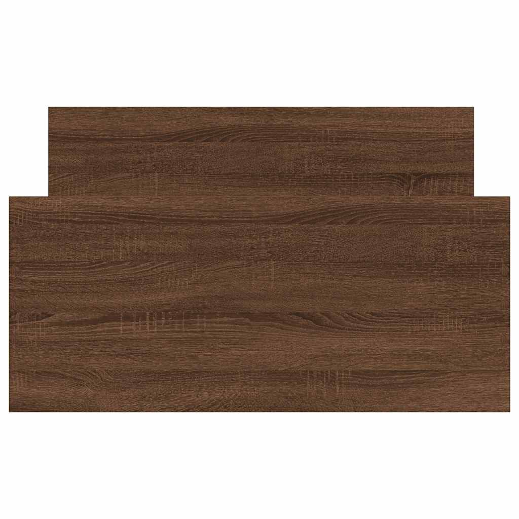 Bettgestell Braun Eichen-Optik 100x200 cm Holzwerkstoff