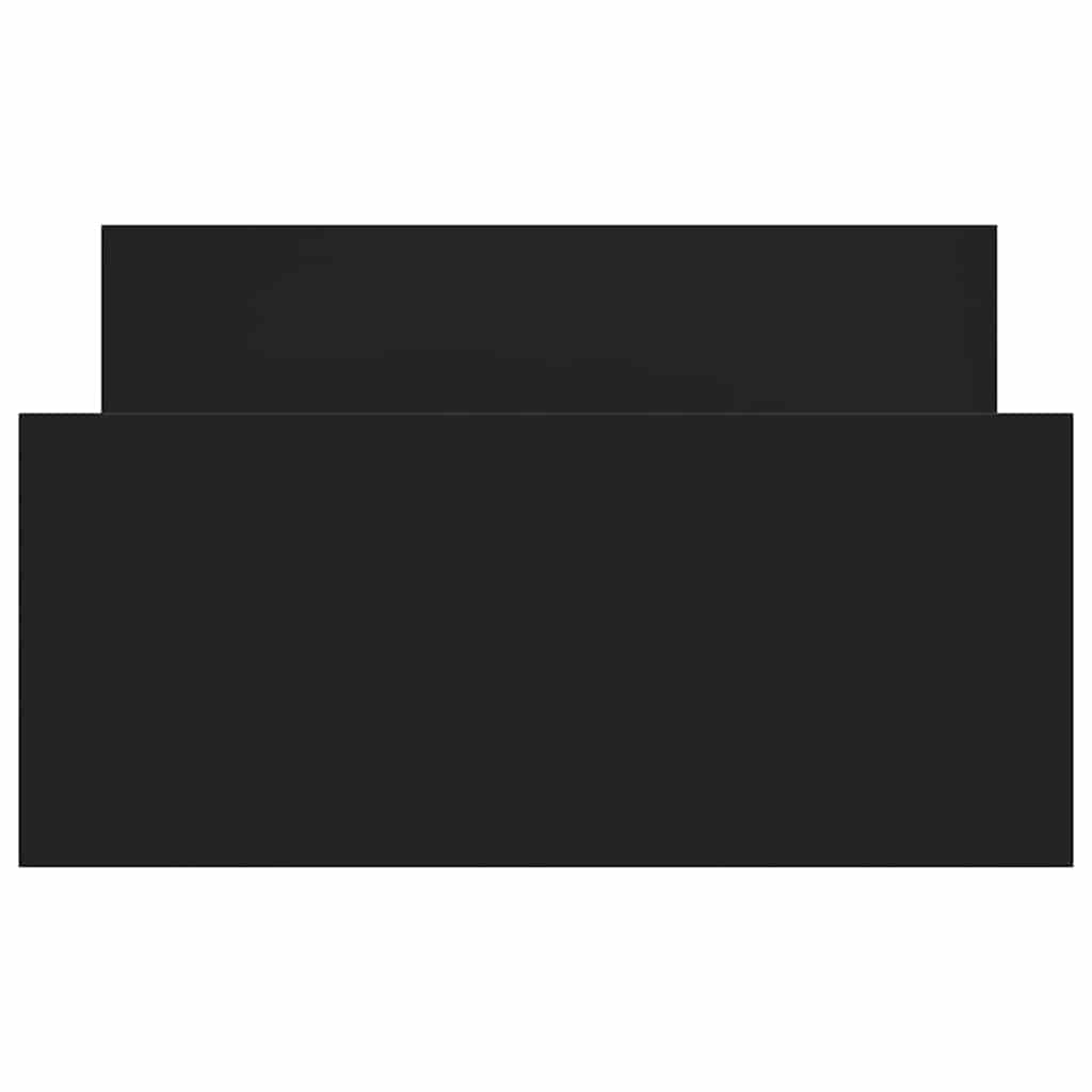 Bettgestell Schwarz 90x190 cm Holzwerkstoff