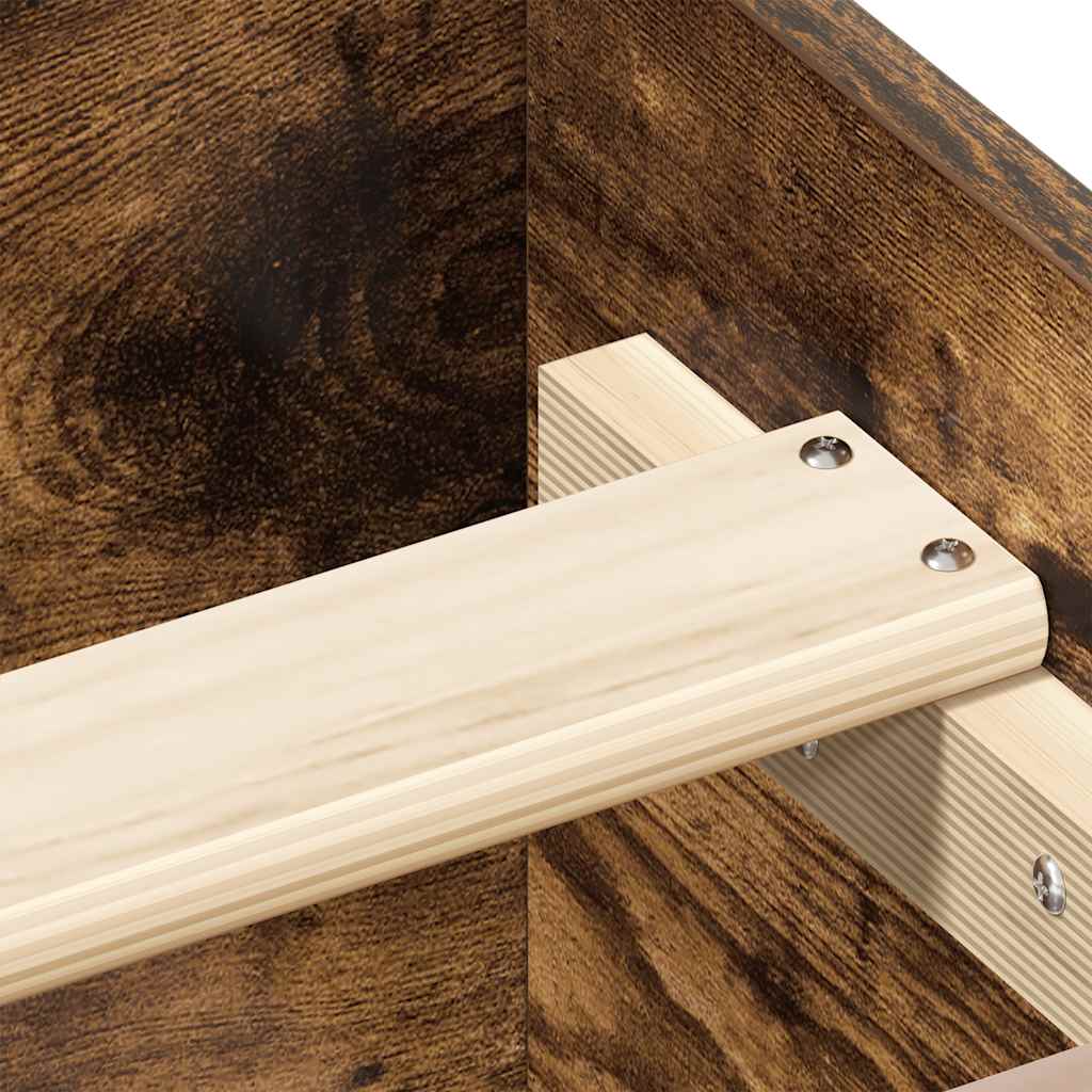 Bettgestell Räuchereiche 90x190 cm Holzwerkstoff