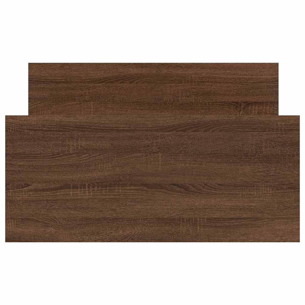 Bettgestell Braun Eichen-Optik 75x190 cm Holzwerkstoff