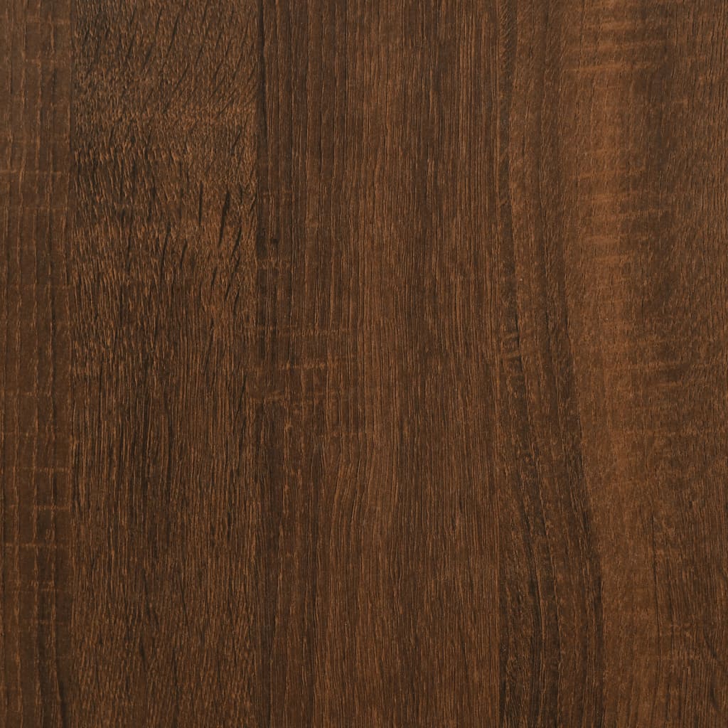 Bettgestell mit Kopfteil Braun Eichen-Optik 100x200 cm