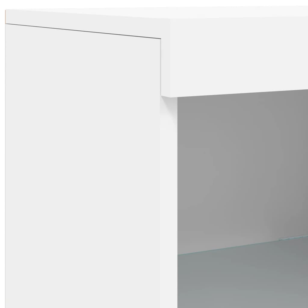 Sideboard mit LED-Beleuchtung Weiß 41x37x100 cm