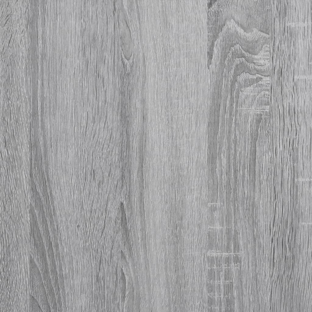 Badschrank Grau Sonoma 33x33x120,5 cm Holzwerkstoff