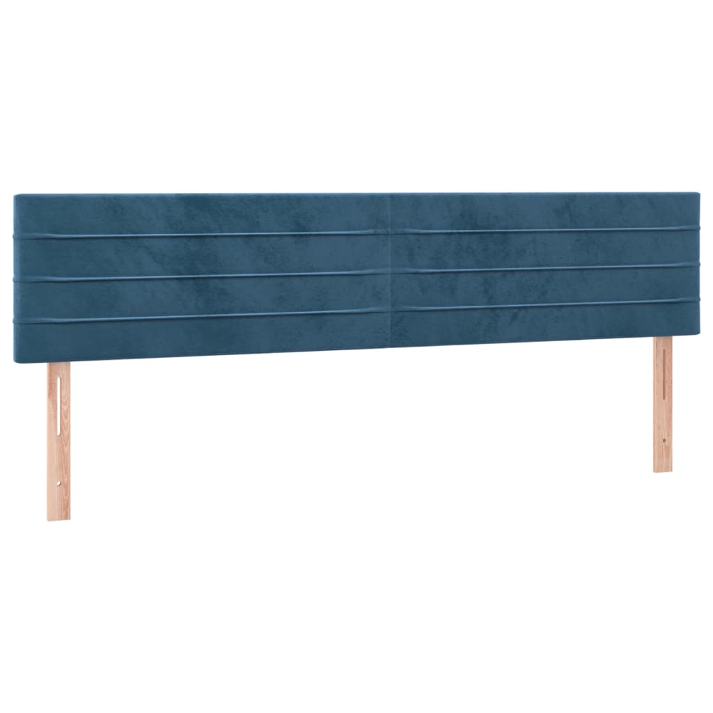 Bettgestell ohne Matratze Dunkelblau 120x190 cm Samt