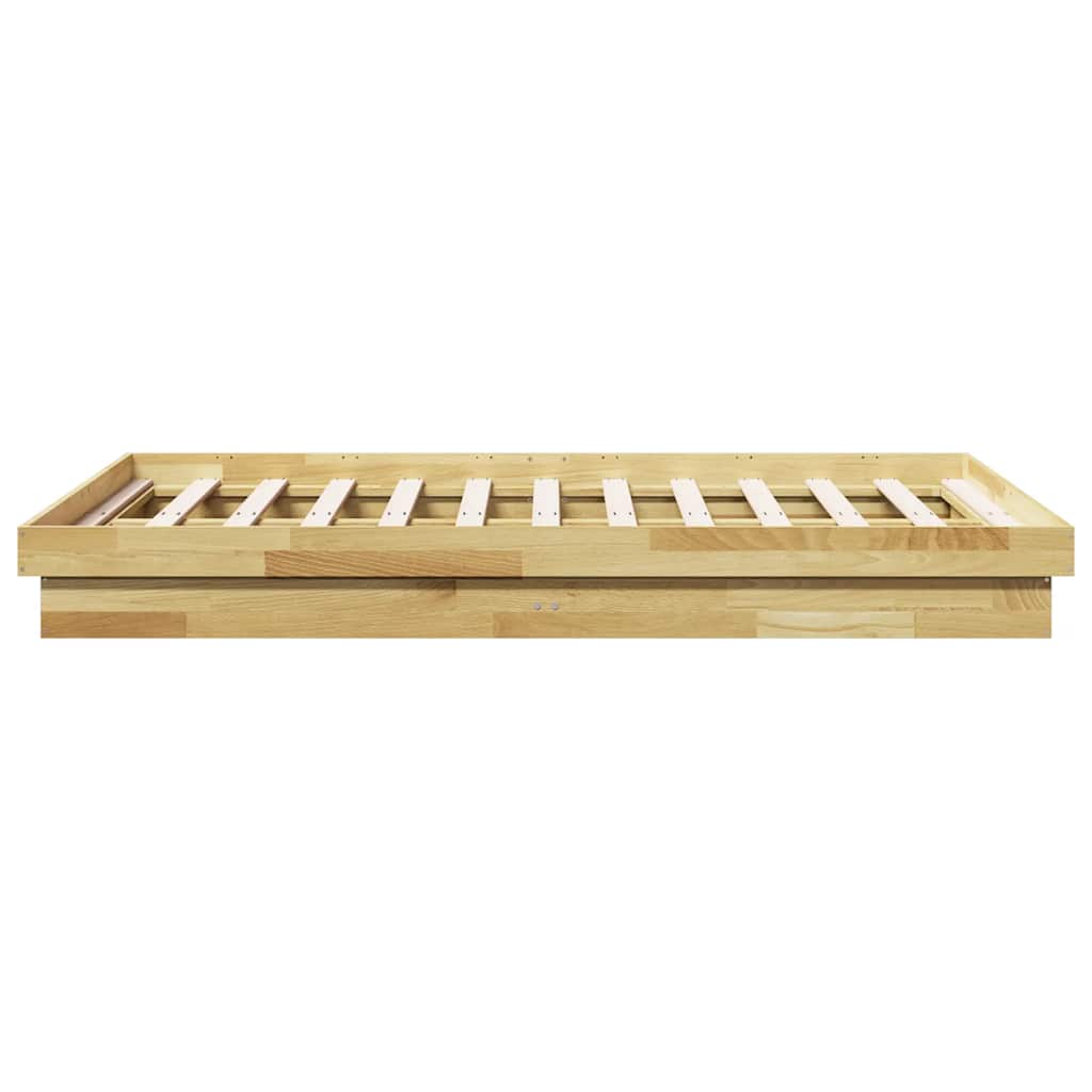 Massivholzbett ohne Matratze 120x190 cm Eichenholz