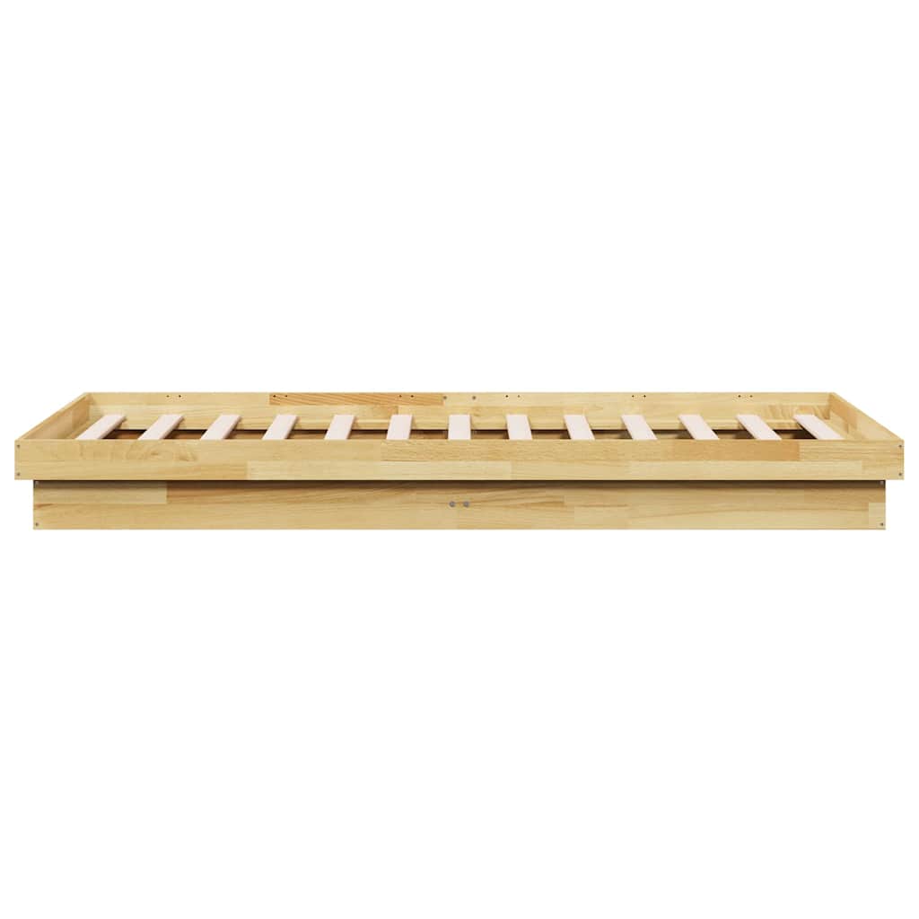 Massivholzbett ohne Matratze 90x190 cm Eichenholz