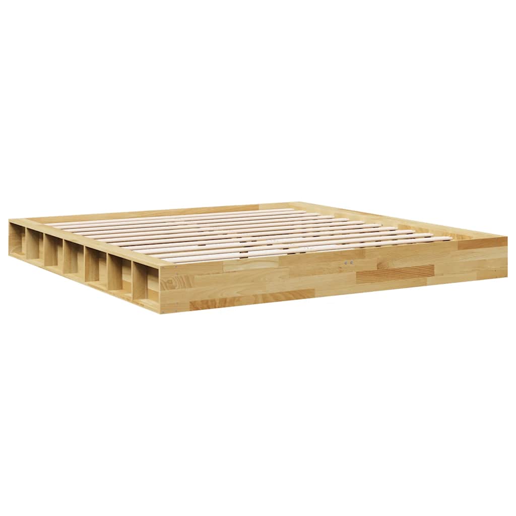 Massivholzbett ohne Matratze 180x200 cm Eichenholz