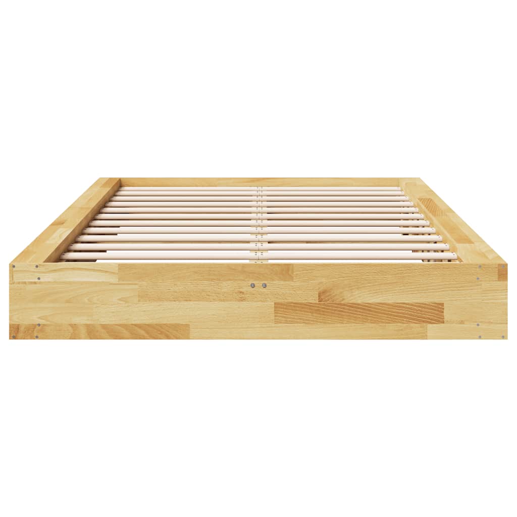 Massivholzbett ohne Matratze 120x190 cm Eichenholz