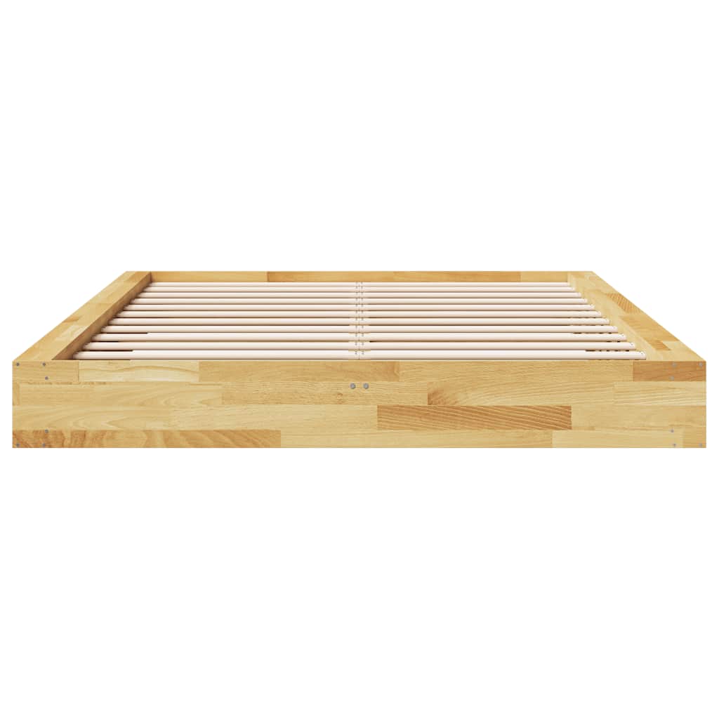 Massivholzbett ohne Matratze 135x190 cm Eichenholz