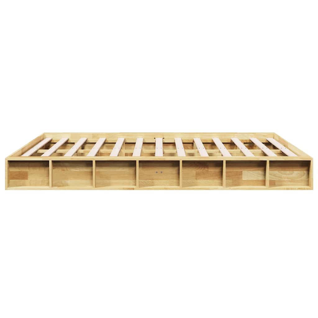 Massivholzbett ohne Matratze 140x190 cm Eichenholz
