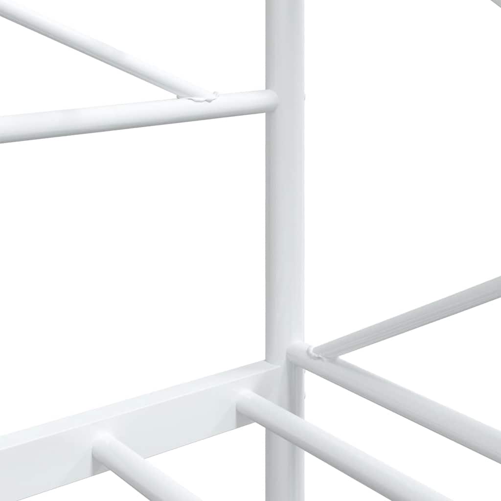 Tagesbett ohne Matratze Weiß 75x190 cm Stahl