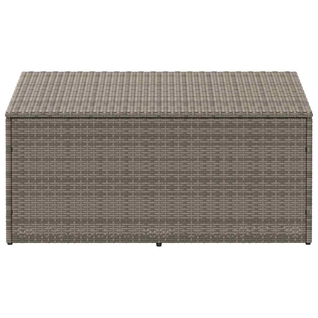 Garten-Auflagenbox Grau 110x50x58 cm Poly Rattan