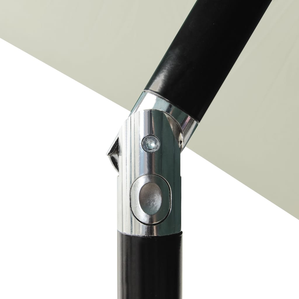 Sonnenschirm mit Aluminium-Mast 3-lagig Sandfarben 2 m