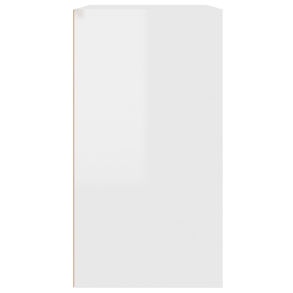 Kosmetikschrank Hochglanz-Weiß 80x40x75 cm Holzwerkstoff
