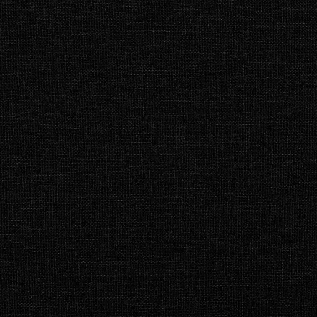 Schlafsofa mit Armlehnen Schwarz Stoff