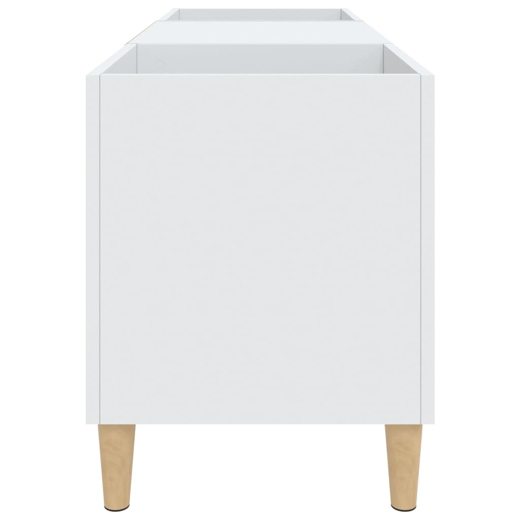 Plattenschrank Weiß 121x38x48 cm Holzwerkstoff