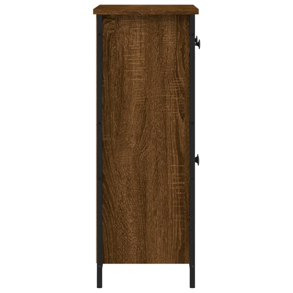 Sideboard Braun Eichen-Optik 70x30x80 cm Holzwerkstoff